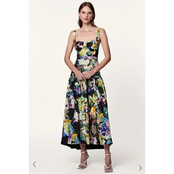 NICHOLAS | Dresses | Nicholas Drenica Drop Waist Corset Midi